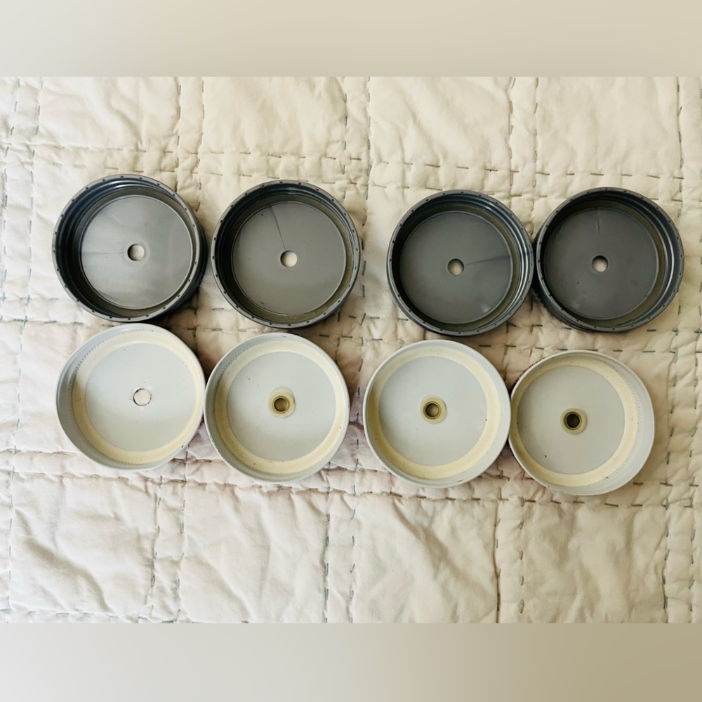 Mason Jar drink lids - 8 pc - Picture 3 of 3
